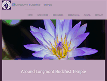 Tablet Screenshot of longmontbuddhism.org
